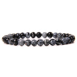 Snowflake Obsidian Bracelet