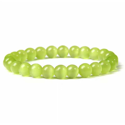 Lime Green Cat Eye Bracelet