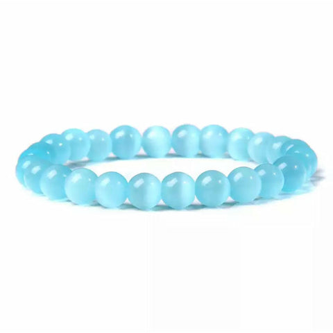 Light Blue Cat Eye Bracelet